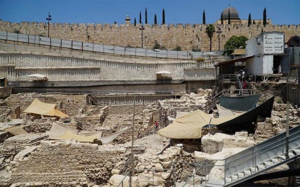 Excavation of parking lot in Jerusalem. (Israel Antiquities Authority)
