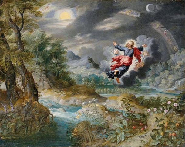 ‘God creating the Sun, the Moon, and the Stars’ (17th century) by Jan Brueghel the Younger. (Public Domain)