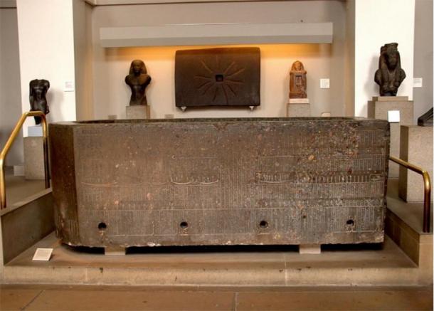 The sarcophagus of Nectanebo II in the British Museum. (Image: Andrew Chugg)