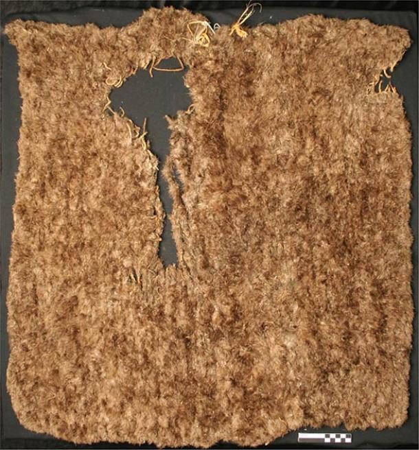 Imagen de una manta de plumas intacta. (Museo del Parque Estatal Edge of Cedars/Science Direct)