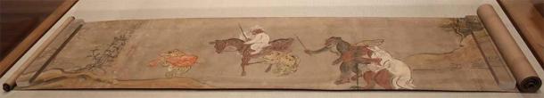 Frolicking Animals and Tengu, anonymous 18th century Japanese handscroll, Honolulu Museum of Art (CC0)