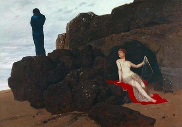 Odysseus and Calypso by Arnold Böcklin (1883) (Public Domain)