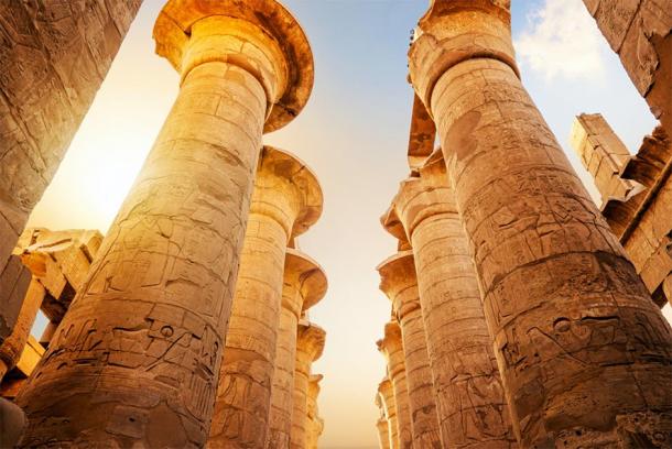 Ancient columns at the Luxor Temple in Egypt. (zevana / Adobe stock)