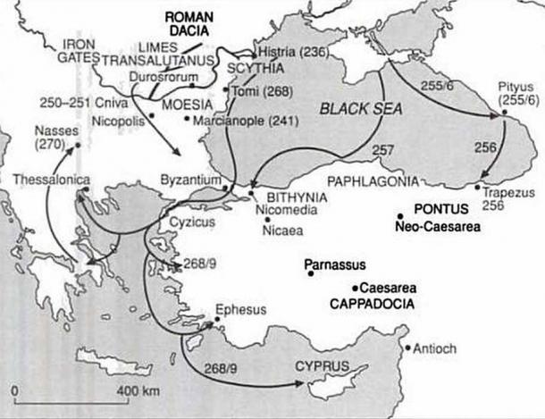 Gothic invasions in the third century (Public Domain)