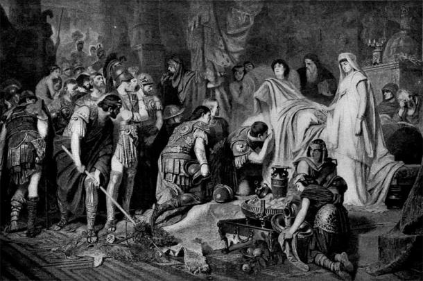 Farewell to Alexander the Great, by Karl von Piloty (1886) (Public Domain)