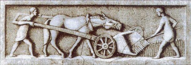 Agriculture remained central to the Roman economy throughout its history. (Public domain)