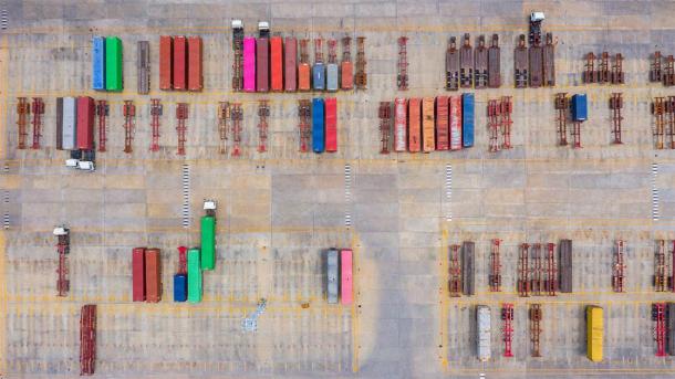 Despite massive protests, this is what people will see just over the hedge surrounding the medieval church in Sevington, Kent. And the proposed lorry park will cover an astonishing 27-acres (11 hectares) to accommodate 2,000 lorries arriving via the Channel Tunnel. (Kalyakan / Adobe Stock)