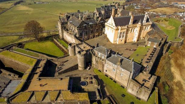Aerial image of Stirling Castle in Central Scotland. (TreasureGalore /Adobe Stock)