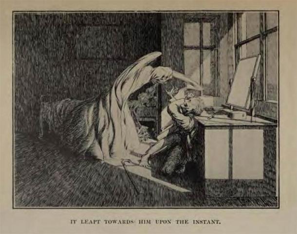 Illustration by James McBryde for M. R. James's story