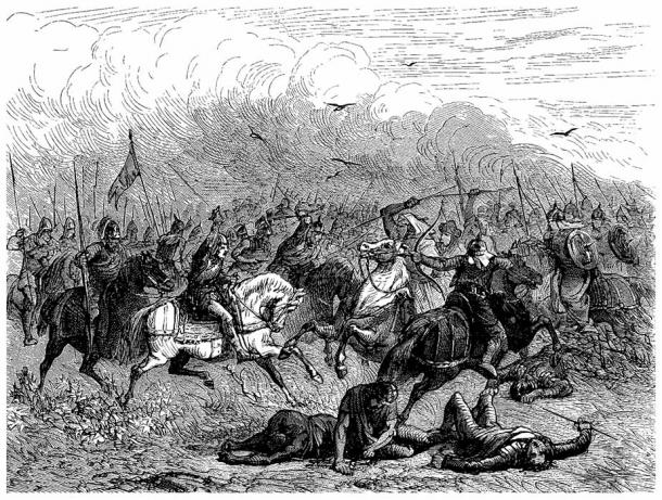 Medieval Christian-Muslim battle scene. ( Erica Guilane-Nachez / Adobe Stock)