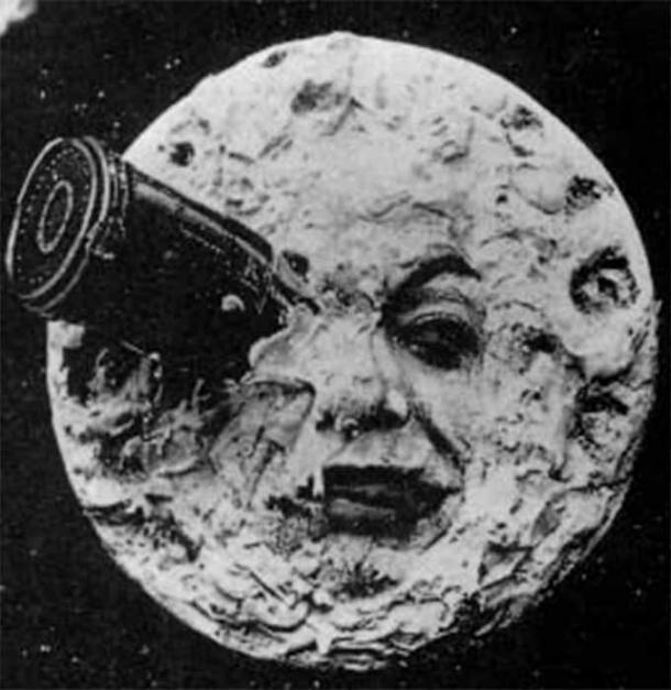 Captura de pantalla de Un viaje a la luna (1902) (Dominio público)