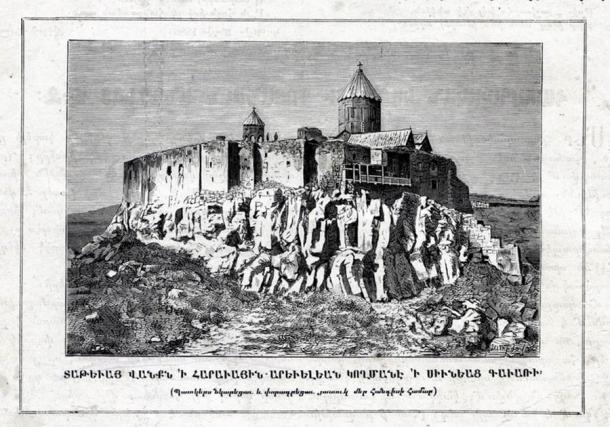 Image of Tatev Monastery from 1881. (Paros Hayastani / Public domain)