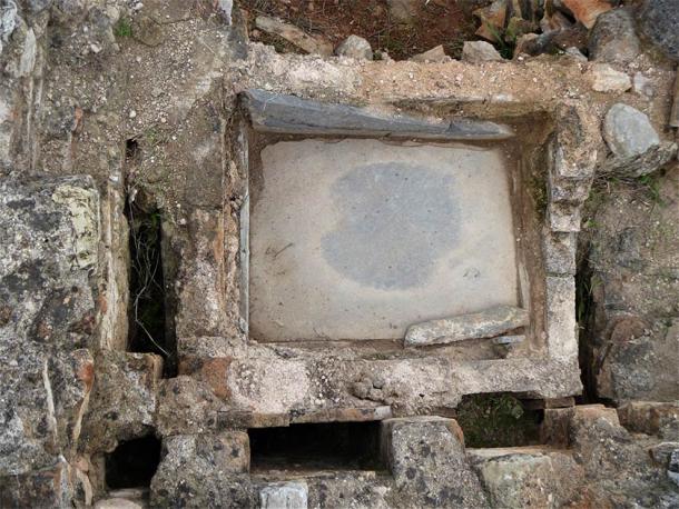 Roman bath of late Antiquity (Image: Ephorate of Antiquities of East Attica)