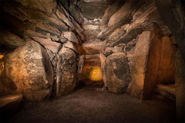 The chamber inside Newgrange. Credit: Ken Williams, shadowsandstone.com
