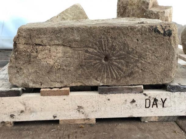 Experts are uncertain if these circles are to ward off evil spirits or some kind of sundial, and they differ in style and quality. (HS2 Ltd)