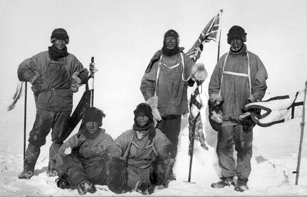 Image showing the members of the fated Terra Nova expedition led by Robert Falcon Scott. (Public domain)