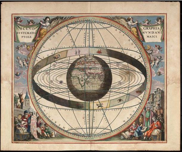 Andreas Cellarius illustration from 1660 showing the belt of the Zodiac. (Public domain)