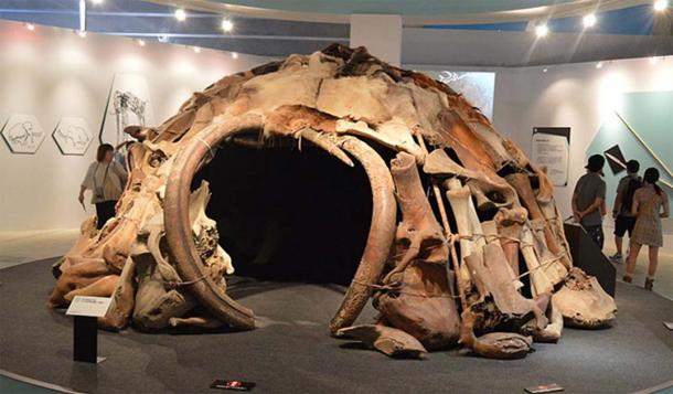 A mammoth dwelling, like this at the