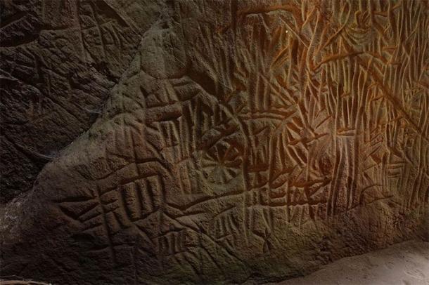 Here are some of the Edakkal Cave engravings, with obvious similarities to those studied at Danigala (Vengolis / CC BY-SA 4.0)