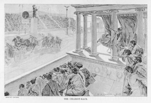 An Olympic chariot race in BC Greece. (Archivist / Adobe Stock)