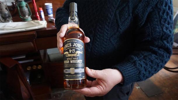 A bottle of James Joyce whiskey shared that day. (Provided by the author)