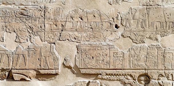 Relief at the Luxor Temple depicting the Opet Festival procession. (kairoinfo4u / CC BY-NC-SA 2.0)