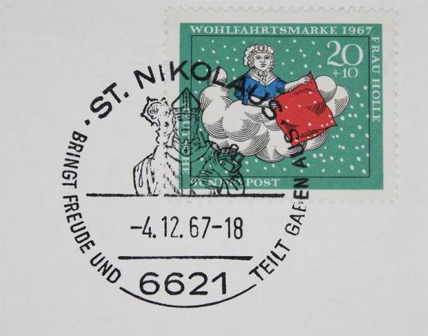 Frau Holle or Goddess Hulda of Germanic myth is widely considered as a mother goddess that predates the emergence of the Germanic people and she is connected with storks and swallows. She was once a major widespread deity of Neolithic Europe. (Spatzenballet / Adobe Stock)