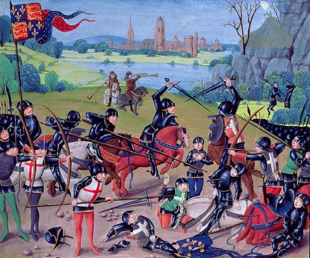 Battle of Agincourt, 15th century miniature. (Public Domain)