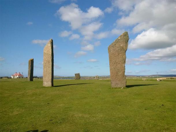 The Stones of Stenness on the Orkney Mainland. Dating to circa 3100 BC, it is thought to be the oldest stone circle in the British Isles. (Image: Andrew Collins)