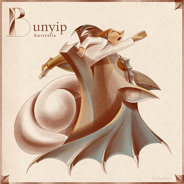 The terrifying Australian cryptid called bunyip. (Laimute Varkalaite/SavingSpot)