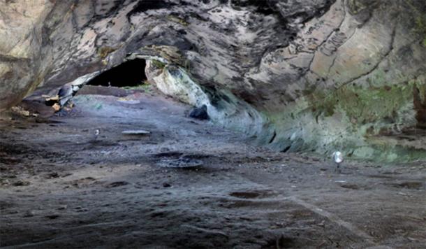 Image of Jonathan’s Cave, a 3D point cloud image. (The Scape Trust)