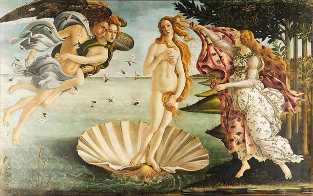 The Birth of Venus, by Sandro Botticelli, was comissioned by Lorenzo de’ Medici, a member of the prominent Medici family of Florence. (Public domain)