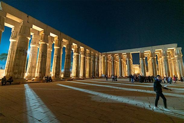 Some of the many ancient columns at the Luxor Temple in Egypt. Photo taken on a recent Ancient Origins trip to Egypt. (Courtesy of Ioannis Syrigos)