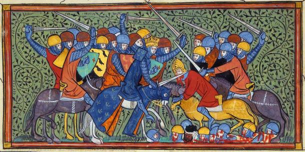 Charles Martel gathered his cavalry at Battle of Tours and attacked the Umayyad encampment. (Levan Ramishvili / Public Domain)
