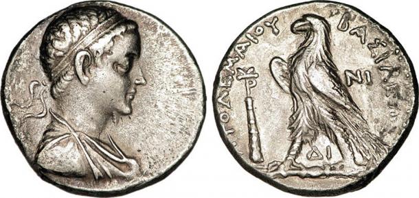 Tetradrachm délivré par Ptolémée V Epiphanes. (CC BY SA 3.0)