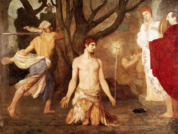 The beheading of John the Baptist. (Pierre Puvis de Chavannes / Public domain)