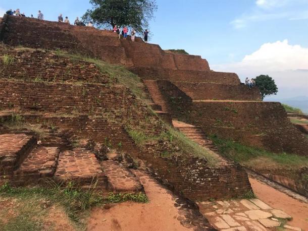 Another shot of the step-pyramid style construction, present on Sigiriya Citadel. (Photo courtesy of the author)