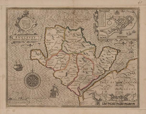 Map of the island of Mona, 1607.