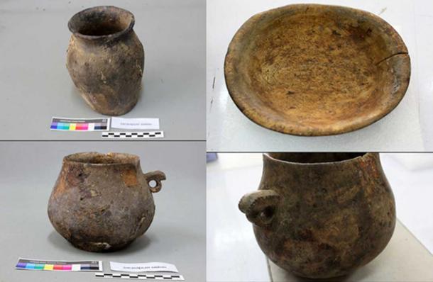 With her in the grave - found at an altitude of 2,803 metres above sea level - archeologists unearthed 51 items including a 'stunningly beautiful embroidered bag', four costumes, vases, a saddle, her sewing kit and the skull head of a ram.