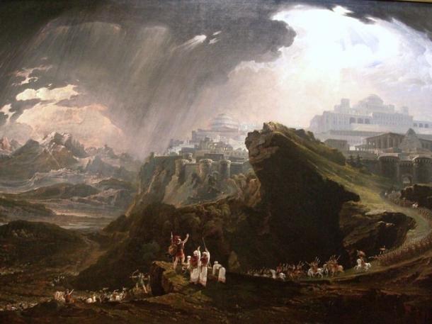 ‘Joshua commanding the sun to stand still’ (1816) by John Martin.