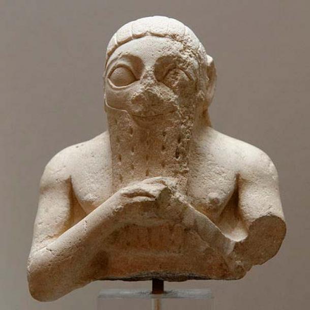 Lugal-kisal-si, king of Uruk. Limestone, Early Dynastic III. From Adab. (© Marie-Lan Nguyen /Wikimedia Commons /CC-BY 2.5)