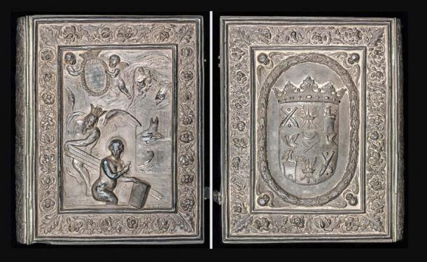 The lavish silver cover of the Codex Argenteus was commissioned by Magnus Gabriel De la Gardie. (Uppsala University Library / Public domain)