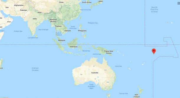 Location of Tokelau, Pacific Ocean (Google Maps)
