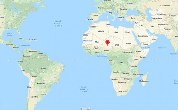 Location of Zinder, Niger (Google Maps)