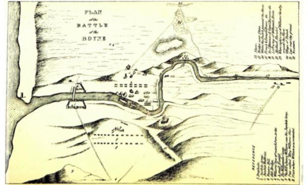 Map of the Battle of the Boyne. (Metilsteiner / Public Domain)