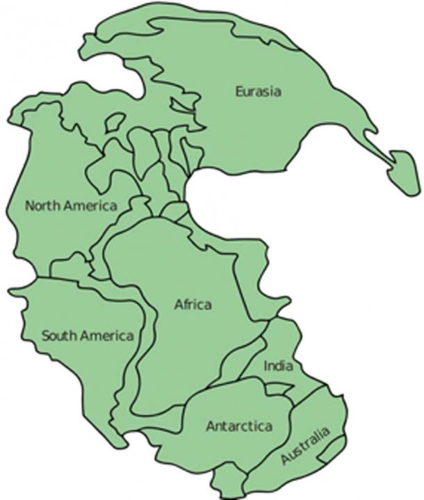 Greater Adria was part of the Pangea supercontinent that broke away from Africa 20 million years later. (Justass / CC BY-SA 3.0)