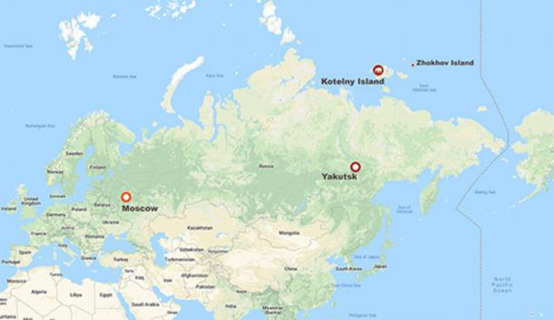 Palaeontologists made the exceptionally rare discovery on Kotelny Island part of the New Siberian archipelago. Images: The Siberian Times, Innokenty Pavlov