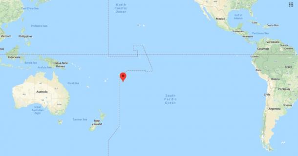 Location of Niue (Google Maps)