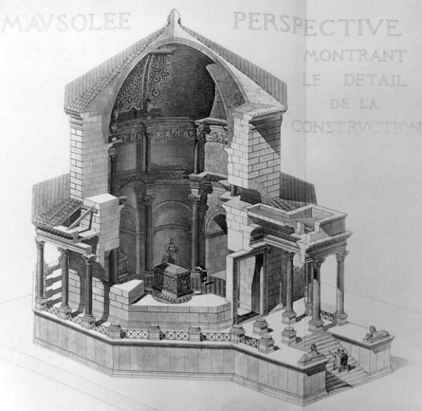 Illustration of the mausoleum at Diocletian’s Palace