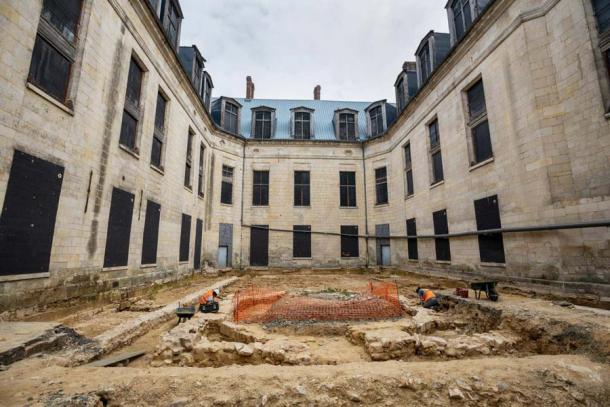 The medieval French Villers-Cotterêts castle restoration project where the St George seal was found is about 70 km or 44 miles northeast of Paris. (French Ministry of Culture)